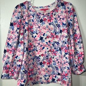 Lilly Pulitzer puff sleeve top